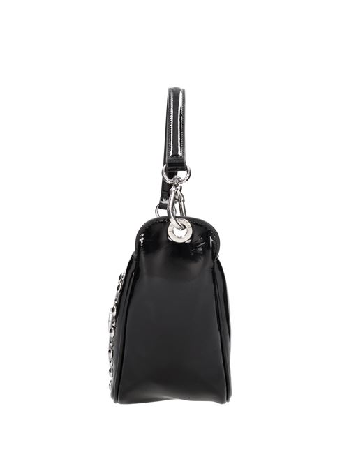 Borsa in vernice e borchie LA CARRIE | MISTRESS NOSE SHOULDERNERO